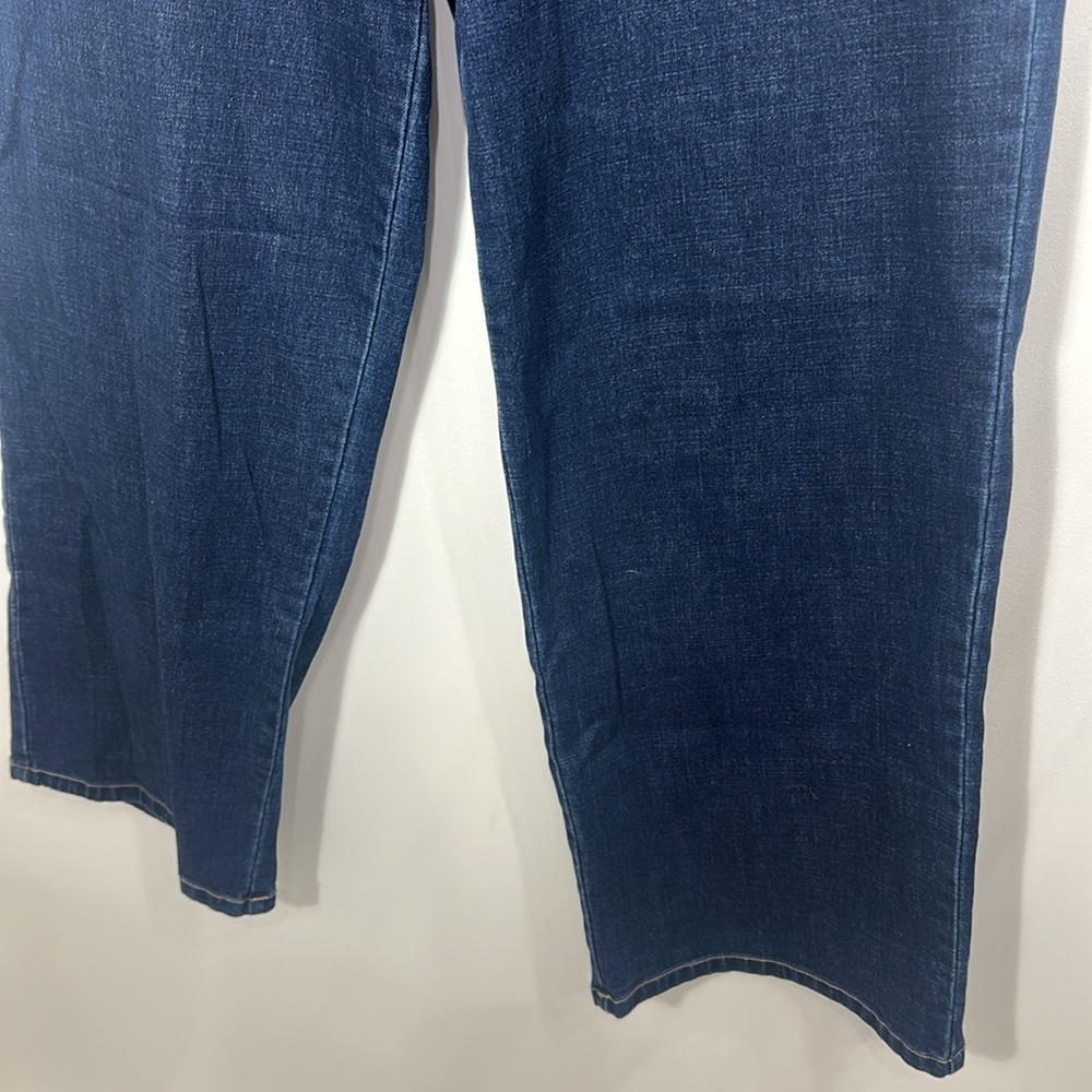 ModCloth X Princess Highway floral embroidered pockets wide leg jeans 16. NWT. - Picture 3 of 12